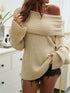'Clarimond' Drop Shoulder Oversized Knit Sweater - Celes Fashion